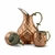 Turkish Copper Jug and Cup Set for 2 People / SN0825 - online store