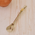 Bombilla alpaca con apliques en bronce - tienda online
