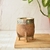 Mate imperial cuero crudo virola alpaca y bolitas bronce - tienda online