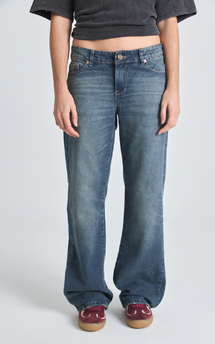jean vintage tiro bajo