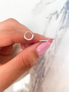 Piercing argola cravejada nariz unidade