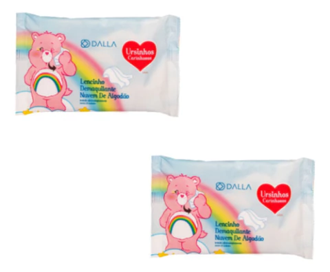 Kit 2 Pacotes Lenço Demaquilante Nuvem De Algodão Dalla