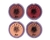Kit 4 Blush Pó Compacto Coleção Wandinha Safira Cosméticos