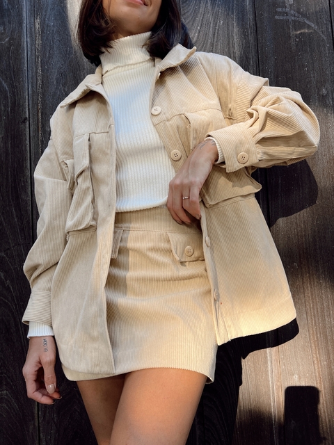 Jaqueta Oversized Cordurê