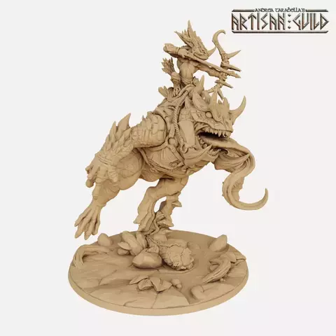 Rosputakk on a Giant Horned Demonfrog