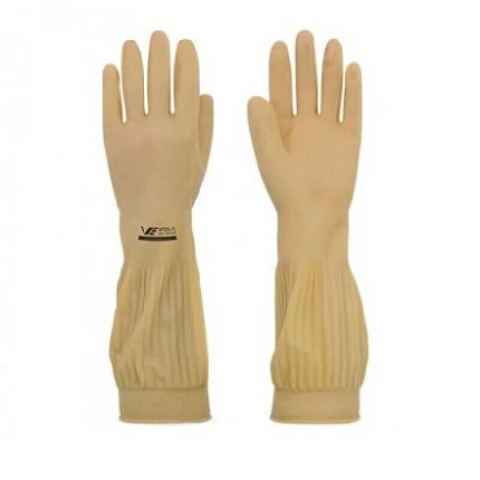 LUVA LATEX NATURAL RANHURADA VOLK CA 15100