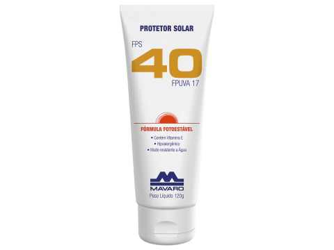 PROTETOR SOLAR MAVARO FPS40 BISNAGA 120G