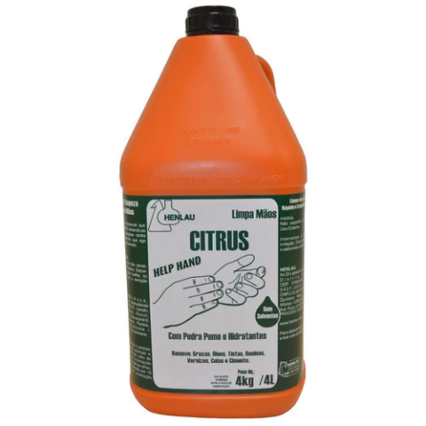 CREME LIMPA MÃOS HELP HAND CITRUS C/PEDRA 4KG