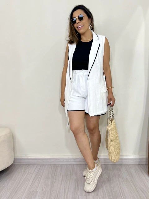 Conj Alfaiataria Colete e short Lunna - comprar online