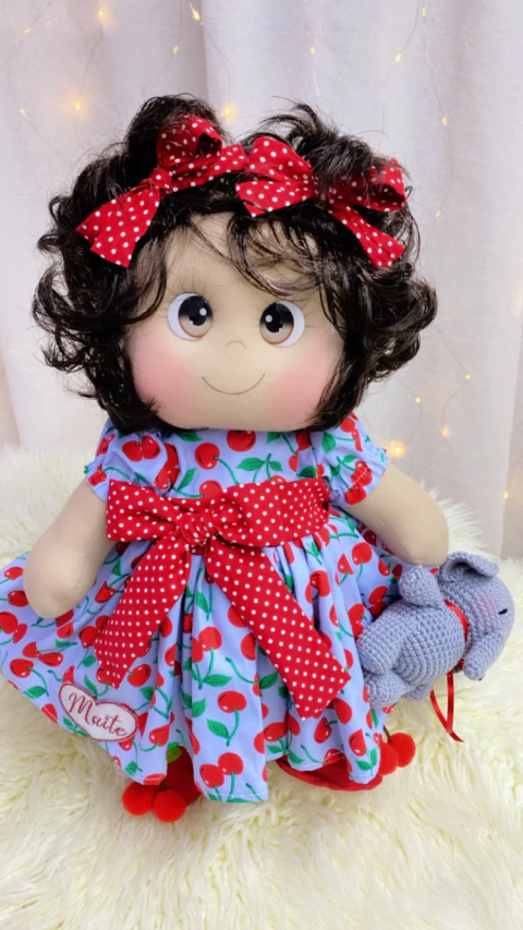 Boneca de Pano Cereja