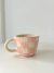 Taza cuadrille rosa
