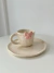 Set (taza y plato) moño coquette - comprar online