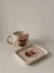 Set plato y taza osito coquette