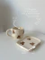Set taza y plato "cute mug, cute life" - Pochi Ceramic