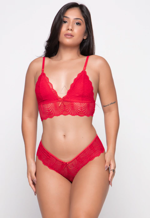 risque sexy lingerie Sensual Intrigue Lace Mesh Webbing Erotic Lingerie Set – Allure Passion main image 0