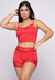 Short Dool Com Renda Baby Dool Sensual Pijama Feminino Cintura alta Ref 502 na internet