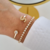 Bracelete Personalizado com Letra Dourado - loja online