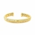 Pulseira Bracelete Liso Malha Dourada - comprar online