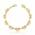 Pulseira com Elos Lisos Dourada - comprar online