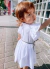 Vestido Blanco Lazo y Volados en internet