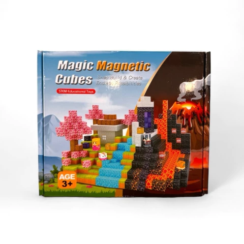 Bloques IMANTADOS Estilo Minecraft Edicion Lava 100 PIEZAS - comprar online
