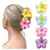 Presilha flor para cabelo- unidade (cores aleatórias)