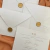 Convite de Casamento com lacre de cera Personalizado