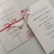 Convite de Casamento - Envelope Papel Vegetal com Fechamento em Fio Encerado