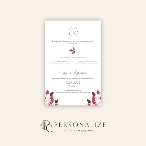 Convite de Casamento Digital