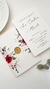Convite de Casamento - Envelope Opalina Estampado com Fechamento em Lacre de Cera - Personalize Conviteria
