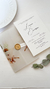 Convite de Casamento - Envelope Papel Vegetal Estampado com Fechamento em Lacre de Cera - Personalize Conviteria