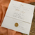 Imagem do Convite de Casamento com lacre de cera Personalizado