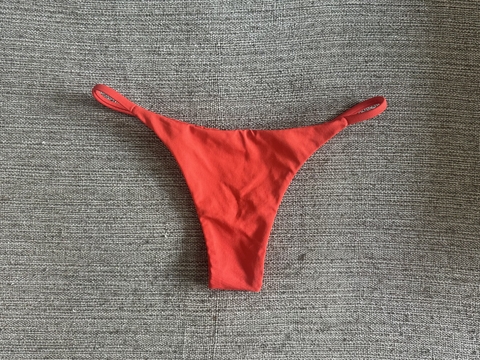 Calcinha Lateral Fina Vermelho - (com pequena avaria) - comprar online