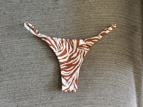 Calcinha Lateral Fina Zebra marrom - comprar online