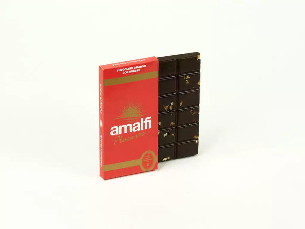 Tableta chocolate amargo 70% cacao con nueces
