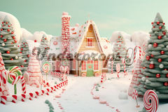 NAVIDAD - CASITAS VERDES - Underprops Fondos Para Fotografía
