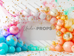 FONDO GLOBOS ARCOIRIS - comprar online