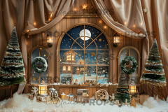 NAVIDAD - TIENDITAS DE MADERA - Underprops Fondos Para Fotografía