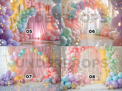 FONDO GLOBOS ARCOIRIS - comprar online