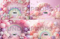 GLOBOS + ARCOIRIS - Underprops Fondos Para Fotografía