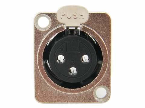 Conector XLR femea painel 6414 Mxt