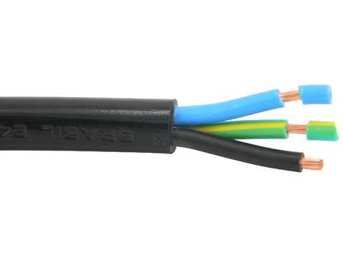 Cabo PP flexivel 3 x 4,00mm preto Controller