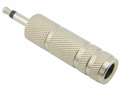 Adaptador P10 mono femea para P2 mono macho Aubor