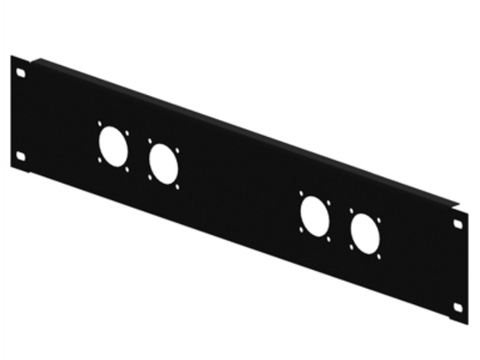 Regua 2u padrao rack para 4 SPK ou 4 AMP 4/6 Wireconex