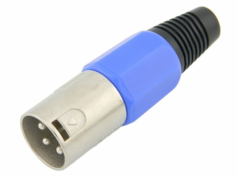 Plug XLR macho azul pgcn0006 Storm