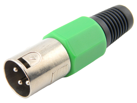 Plug XLR macho verde pgcn0009 Storm