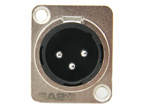 Conector XLR macho painel SA2X Santo Angelo