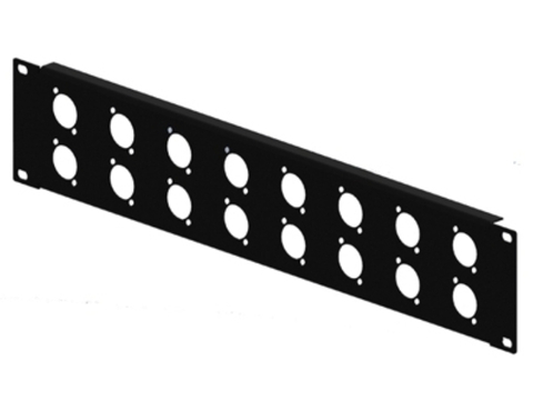 Regua 2u padrao rack para 16 XLR Wireconex