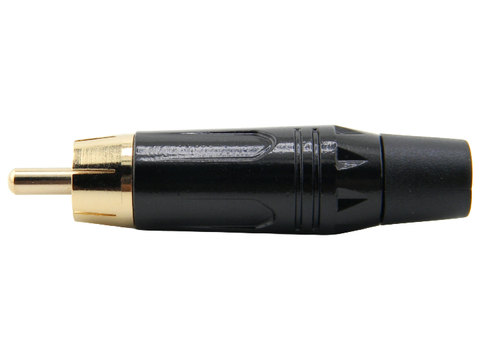 Plug rca macho preto 641612 MXT