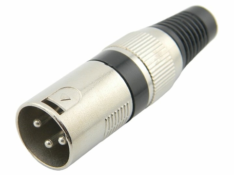 Plug XLR macho preto MXT